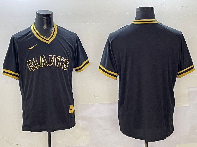 Men San Francisco Giants Blank Black Gold Game 2025 Nike MLB Jersey style 3->san diego padres->MLB Jersey